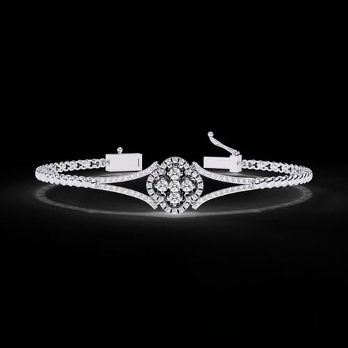 Quatrefoil Bloom Diamond Bracelet 1