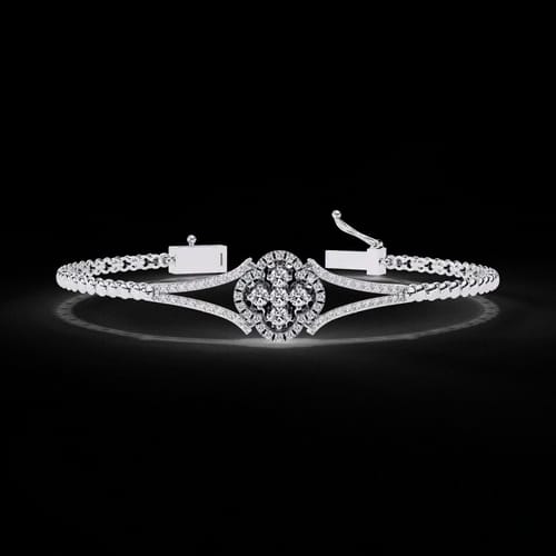 Quatrefoil Bloom Diamond Bracelet 4