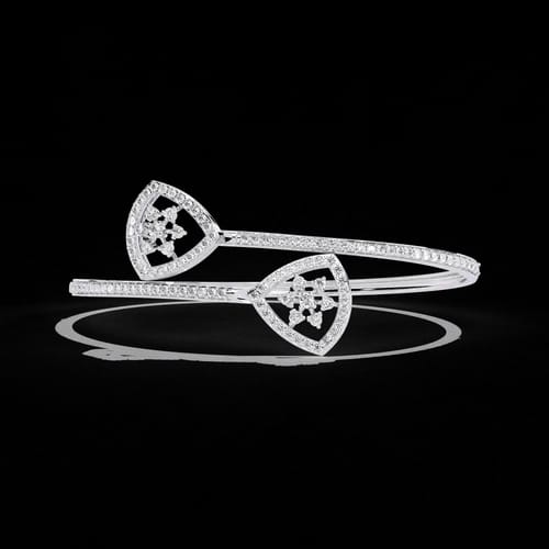 Nebula Asymmetrical Diamond Cuff 1