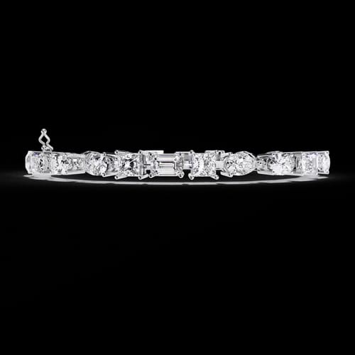 Multi-Shape Diamond Bracelet 1