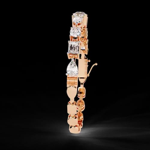 Multi-Shape Diamond Bracelet 3