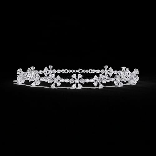Snowflake Diamond Link Bracelet 4