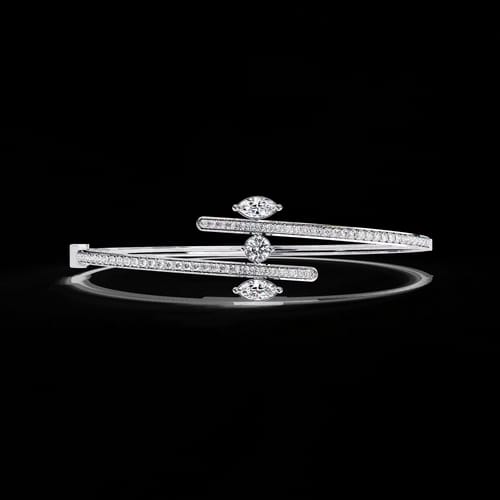 Vogue Marquise Bypass Bangle 4