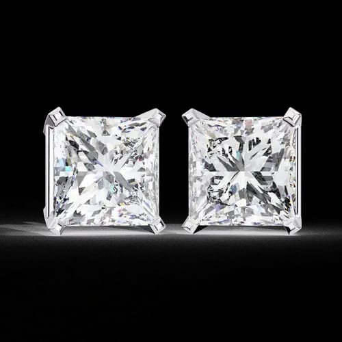 Aurora Princess Diamond Studs 3