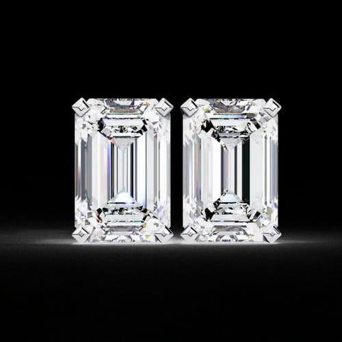 Regalia Emerald Diamond Studs 1