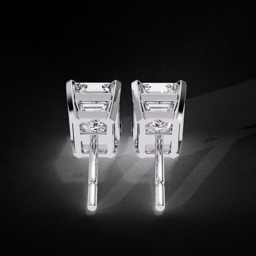 Regalia Emerald Diamond Studs 2