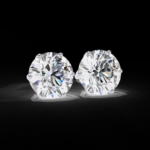 Eternal Round Diamond Studs 1