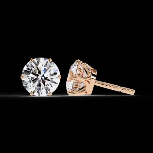 Eternal Round Diamond Studs 3