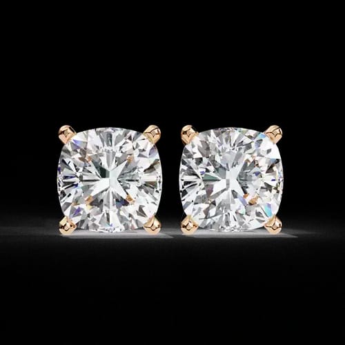 Eternal Cushion Diamond Studs 3