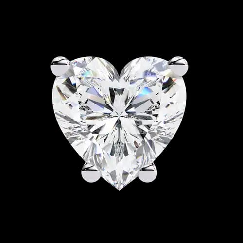 Amour Heart Diamond Studs 3