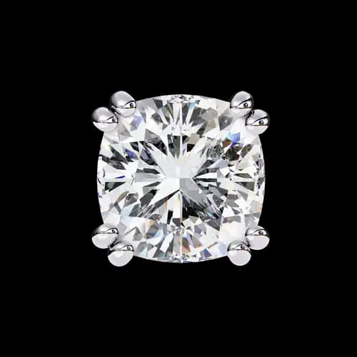 Aurora Cushion-Cut Diamond Studs 2