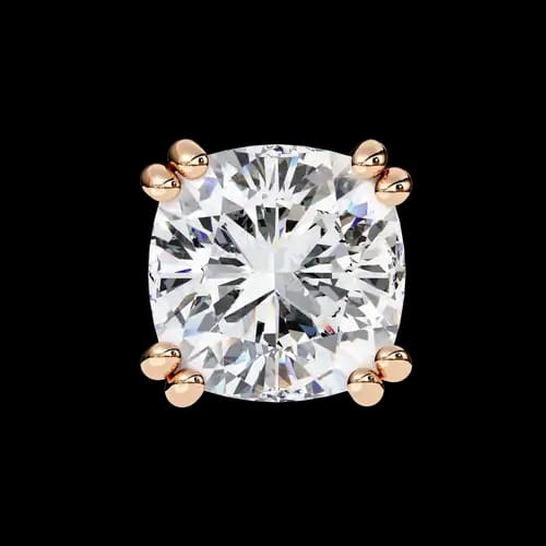 Aurora Cushion-Cut Diamond Studs 3