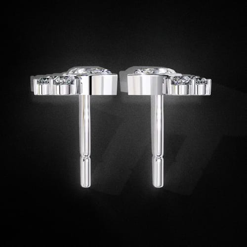 Marquise Cluster Diamond Earrings 3