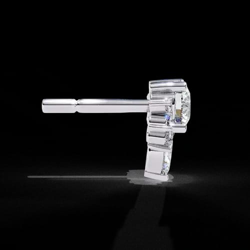 Radiant Bloom Diamond Earrings 2
