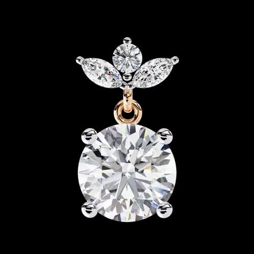 Diamond Bloom Drop Earrings 3