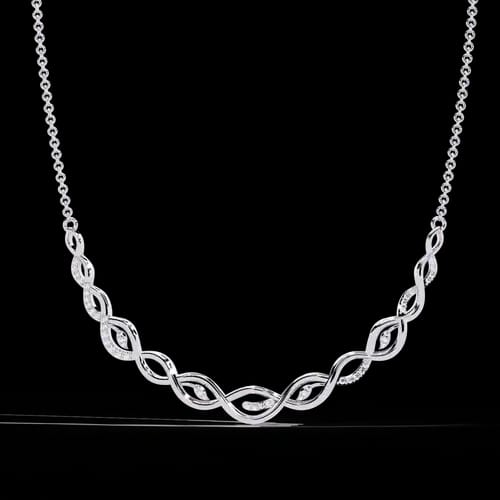 Eternity Diamond Link Necklace 1