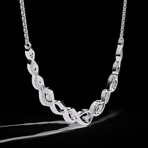 Eternity Diamond Link Necklace 2