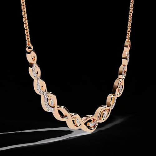 Eternity Diamond Link Necklace 3