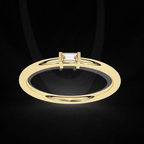 Linear Baguette Ring 2