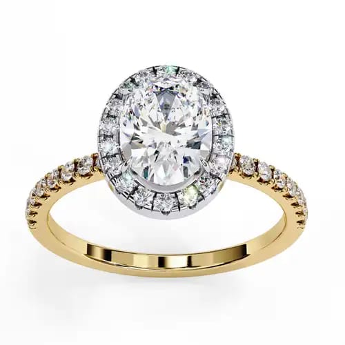 Seraphina Oval Halo 3