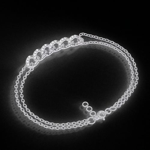 The Luna Link Diamond Bracelet