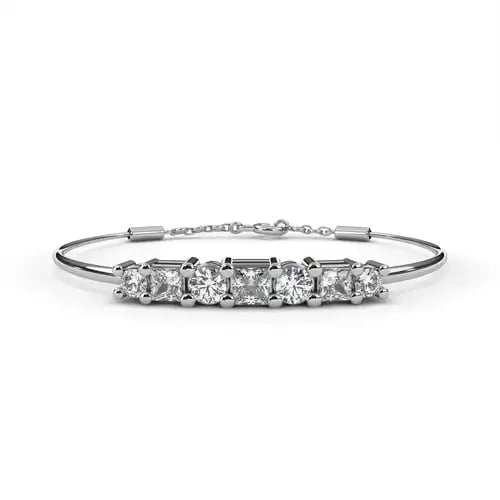 Duet Diamond Bar Bracelet