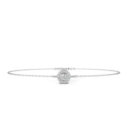 Solara Halo Diamond Bracelet