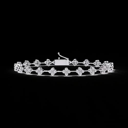 Riviera Cluster Diamond Bracelet