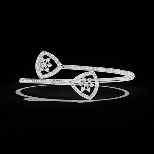 Nebula Asymmetrical Diamond Cuff