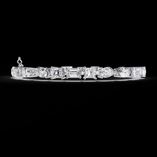Multi-Shape Diamond Bracelet