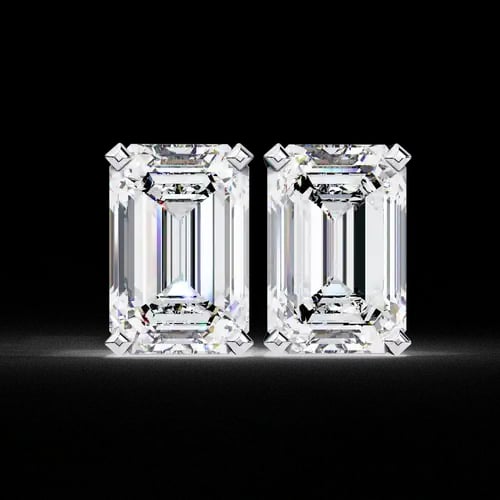 Regalia Emerald Diamond Studs