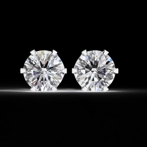 Timeless 6-Prong Round Diamond Studs