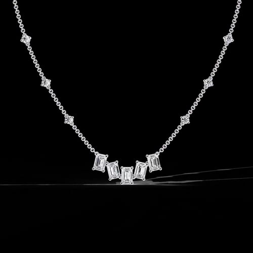 Astoria Graduated Diamond Necklace