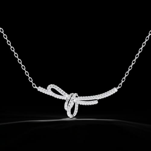 Liaison Diamond Knot Necklace