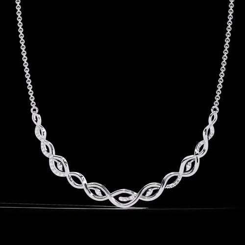 Eternity Diamond Link Necklace
