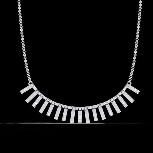 Colonnade Diamond Fringe Necklace