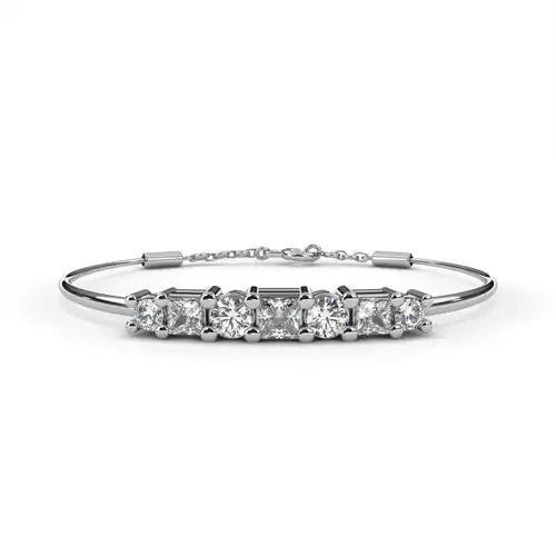 Duet Diamond Bar Bracelet