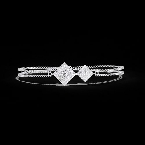 Kite Geometric Diamond Bracelet
