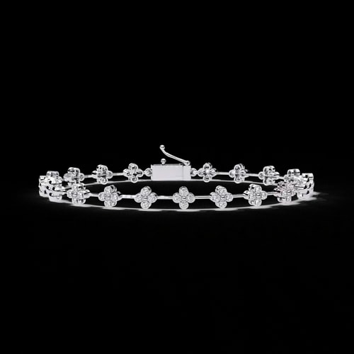Riviera Cluster Diamond Bracelet