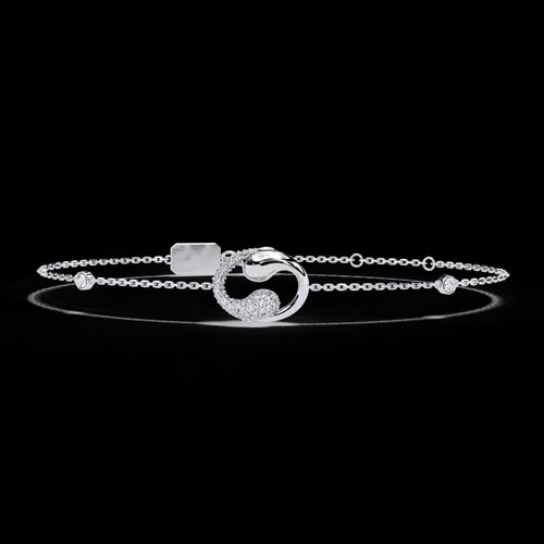Eternal Wave Diamond Bracelet