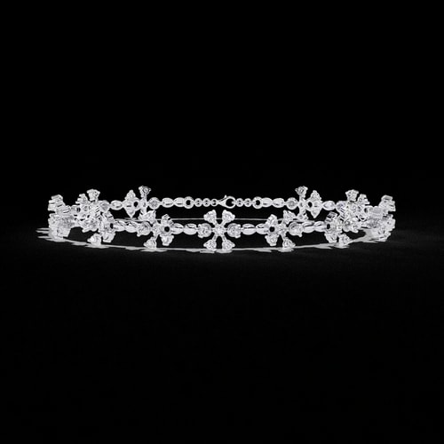 Snowflake Diamond Link Bracelet