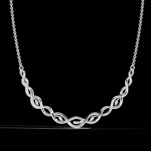 Eternity Diamond Link Necklace