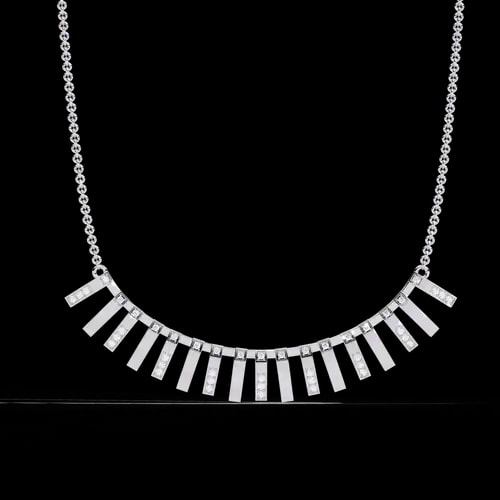 Colonnade Diamond Fringe Necklace