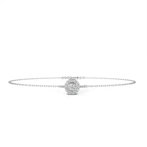Solara Halo Diamond Bracelet