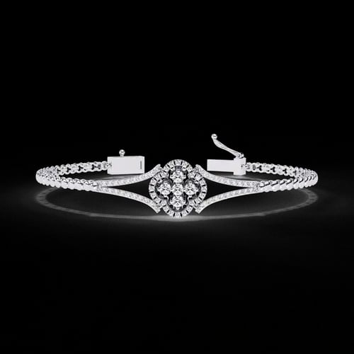 Quatrefoil Bloom Diamond Bracelet