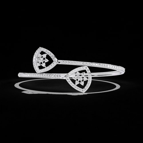Nebula Asymmetrical Diamond Cuff