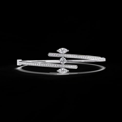 Vogue Marquise Bypass Bangle