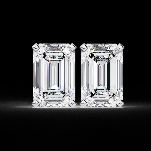 Regalia Emerald Diamond Studs
