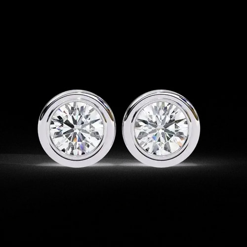 Eterna Bezel Diamond Studs